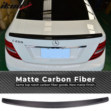 Load image into Gallery viewer, 2008-2014 Benz C-Class W204 Sedan IKON Style Carbon CF Trunk Spoiler