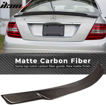 Load image into Gallery viewer, 2008-2014 Benz C-Class W204 Sedan V Style Carbon Fiber Trunk Spoiler