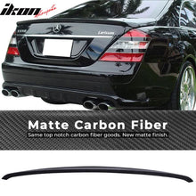 Load image into Gallery viewer, 2007-2013 Benz W221 S-Class Sedan AMG Style Carbon Fiber Trunk Spoiler
