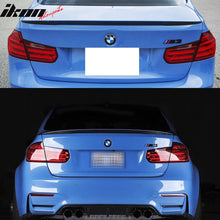 Load image into Gallery viewer, 2014-2019 BMW F80 P Painted #475 Black Sapphire Trunk Spoiler Wing ABS