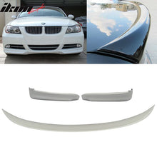 Load image into Gallery viewer, 2006-2008 BMW E90 OE Style #300 White Trunk Spoiler &amp; Front Splitter