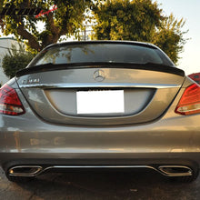 Load image into Gallery viewer, 2015-2021 Benz W205 C Class Sedan V Style Carbon Fiber Trunk Spoiler