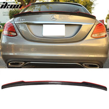 Load image into Gallery viewer, 2015-2021 Benz W205 C Class Sedan Carbon Fiber Red Line Trunk Spoiler