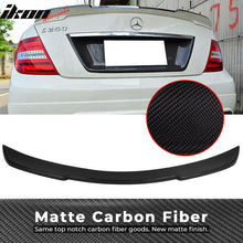 Load image into Gallery viewer, 2008-2014 Benz C Class W204 Sedan Ikon Carbon Fiber Rear Trunk Spoiler