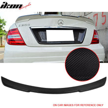 Load image into Gallery viewer, 2008-2014 Benz C Class W204 Sedan Ikon Carbon Fiber Rear Trunk Spoiler