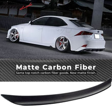 Load image into Gallery viewer, 2014-2020 Lexus IS250 IS350 Sedan B Style Carbon Fiber Trunk Spoiler