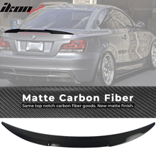 Load image into Gallery viewer, 2007-2013 BMW E82 1 Series Coupe M4 Style Trunk Spoiler Wing Matte CF