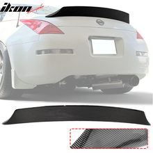 Load image into Gallery viewer, 2003-2009 Nissan 350Z V Style Carbon Rear Trunk Spoiler Carbon Fiber