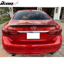 Load image into Gallery viewer, 2014-2024 Infiniti Q50 Sedan Matte Carbon Fiber Trunk Spoiler Wing