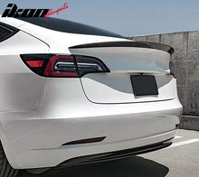 Load image into Gallery viewer, 2017-2023 Tesla Model 3 Performance Style Carbon Fiber Trunk Spoiler