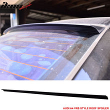Load image into Gallery viewer, 2002-2005 Audi A4 B6 VRS Style Unpainted Black Roof Spoiler PUF