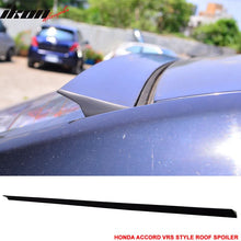 Load image into Gallery viewer, 2008-2012 Honda Accord 8th VRS Style Unpainted Black Roof Spoiler PUF
