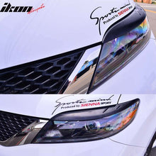 Load image into Gallery viewer, 2011-2017 Toyota Sienna Headlight Eyelids Eyebrows Cover ABS
