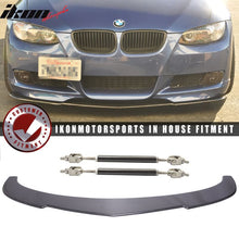 Load image into Gallery viewer, Fits 07-13 BMW E90 E92 E93 2Dr K3 CF Front Bumper Lip&amp;Splitter Rod