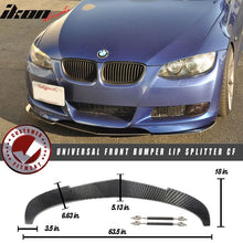 Load image into Gallery viewer, Universal Front Bumper Lip Splitter Spoiler CF CF 63.5 x 18in