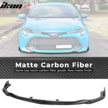 Load image into Gallery viewer, 2019-2022 Toyota Corolla E210 Hatchback Carbon fiber Front Lip Spoiler