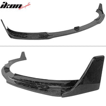 Load image into Gallery viewer, 2017-2023 Tesla Model 3 V Front Bumper Lip 3PC - Forged Carbon Fiber