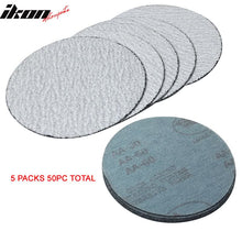 Load image into Gallery viewer, 50PC 5in 127mm 60 Grit Auto Sanding Disc Sandpaper Sheets Sand Paper