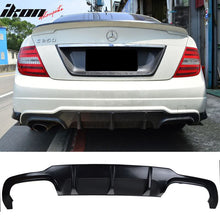 Load image into Gallery viewer, 2012-2015 Mercedes Benz C204 LCI Sport Rear Bumper Diffuser Lip ABS