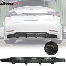 Load image into Gallery viewer, 2017-2023 Tesla Model 3 V Style Rear Bumper Diffuser Carbon Fiber CF