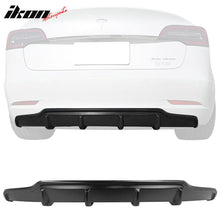 Load image into Gallery viewer, 2017-2023 Tesla Model 3 V Style Unpainted Rear Bumper Diffuser ABS