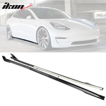 Load image into Gallery viewer, 2017-2023 Tesla Model 3 V Style Unpainted Side Skirts Extension 6PC PP