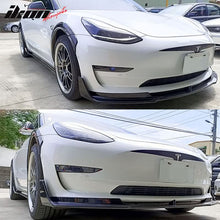 Load image into Gallery viewer, 2017-2023 Tesla Model 3 V Style Unpainted Side Skirts Extension 6PC PP
