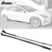 Load image into Gallery viewer, 2017-2023 Tesla Model 3 V Matte Black Side Skirts Extension 6PC PP