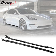 Load image into Gallery viewer, 2017-2023 Tesla Model 3 Side Skirts Extension V Style Gloss Black 6PC