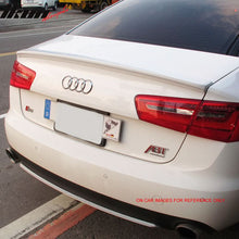 Load image into Gallery viewer, 2012-2014 Audi A6 C7 Sedan 4Dr D Style Painted ABS Trunk Spoiler Wing