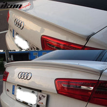 Load image into Gallery viewer, 2012-2014 Audi A6 C7 Sedan 4Dr D Style Painted ABS Trunk Spoiler Wing
