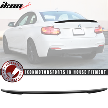 Load image into Gallery viewer, 2014-2021Â BMW F22 High Kick P Style Trunk Spoiler Wing Unpainted ABS