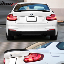 Load image into Gallery viewer, 2014-2021Â BMW F22 High Kick P Style Trunk Spoiler Wing Unpainted ABS
