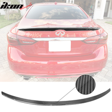 Load image into Gallery viewer, 2014-2024 Infiniti Q50 Sedan OE Factory Trunk Spoiler Carbon Fiber