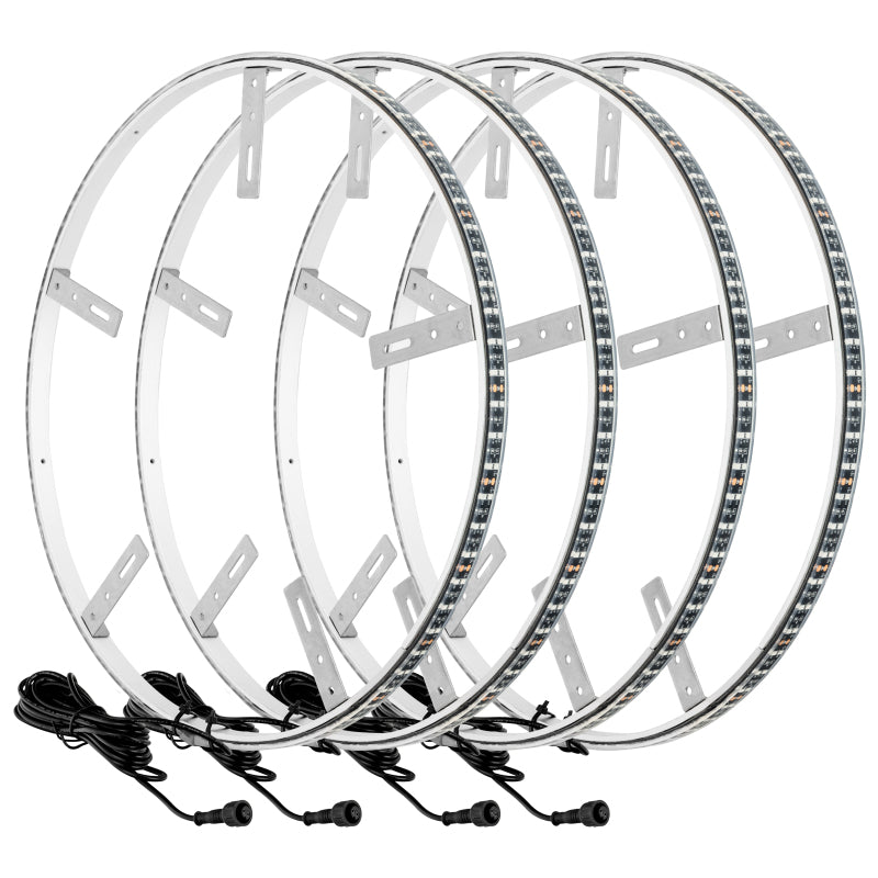 Oracle LED Illuminated Wheel Rings - Double LED - Blue NO RETURNS