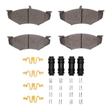 R1 89-90 Chrysler LeBaron Front Optimum OE Pads & Hardware Kit