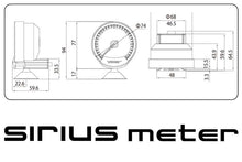 Load image into Gallery viewer, GReddy Sirius Meter - Turbo Boost 74mm Analog Display Gauge (w/Boost Sensor &amp; Harness Set)