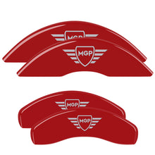 Load image into Gallery viewer, MGP 4 Caliper Covers Front and Rear 21-23 Kia Sorento Powder Coat Finish - Red w/ Silver Characters