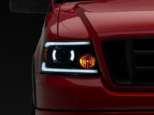 Load image into Gallery viewer, Raxiom 04-08 Ford F-150 Axial Series LED Proj Headlights/Seq LED Bar- Black- Clear Lens