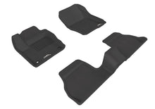 Load image into Gallery viewer, 3D MAXpider 2012-2018 Ford Focus Kagu 1st &amp; 2nd Row Floormats - Black
