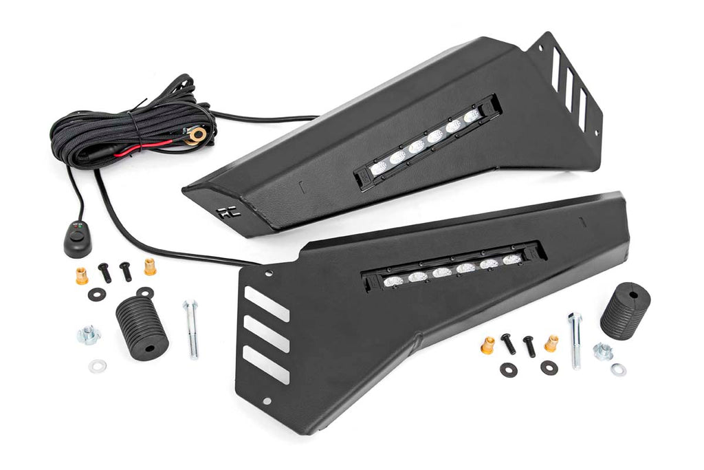 Bumper Wings | No Stinger | 6" Led Combo | Honda Pioneer 1000 