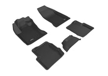 Load image into Gallery viewer, 3D MAXpider 2015-2019 Fiat 500X Kagu 1st &amp; 2nd Row Floormats - Black