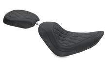 Load image into Gallery viewer, Mustang 06-17 Harley Softail Wide Tire (200mm) Wide Tripper Solo Seat Diamond Stitch- Black