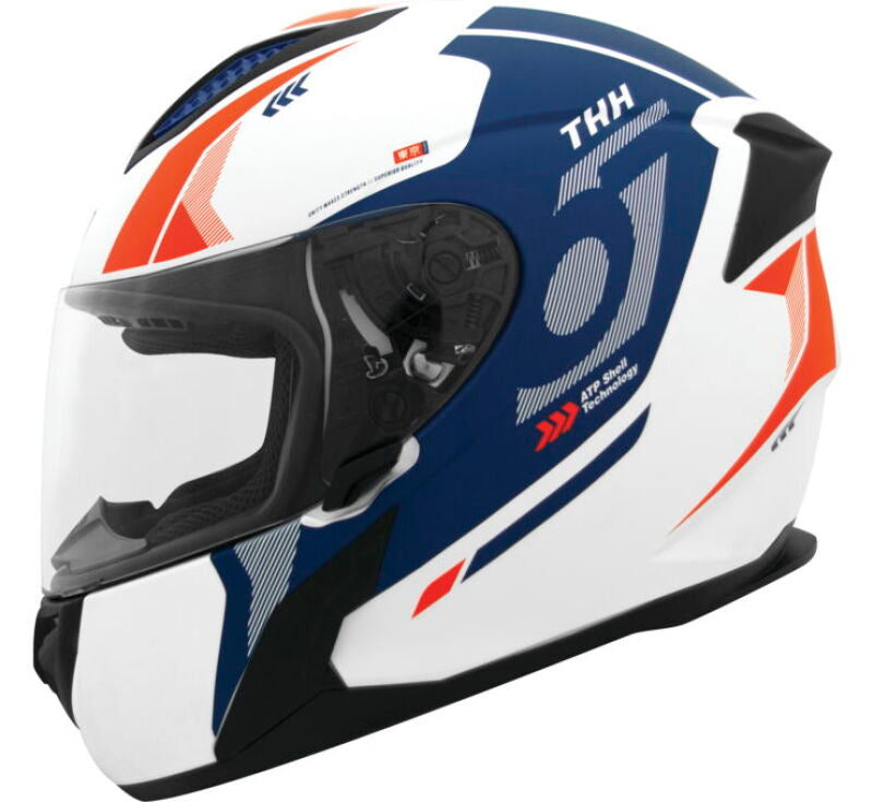 THH Helmets T810S Hayate White/Navy - Medium