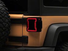 Load image into Gallery viewer, Raxiom 07-18 Jeep Wrangler JK Axial Series JL Style LED Tail Lights- Black Housing- Smoked Lens