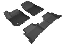 Load image into Gallery viewer, 3D MAXpider 2018-2020 Hyundai Accent Sedan Kagu 1st &amp; 2nd Row Floormats - Black