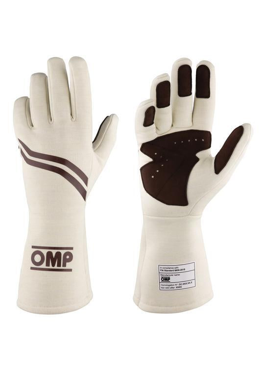 OMP DIJON GLOVES FIA 8856-2018 my2025 NAVY BLUE / FLUO ORANGE SZ S