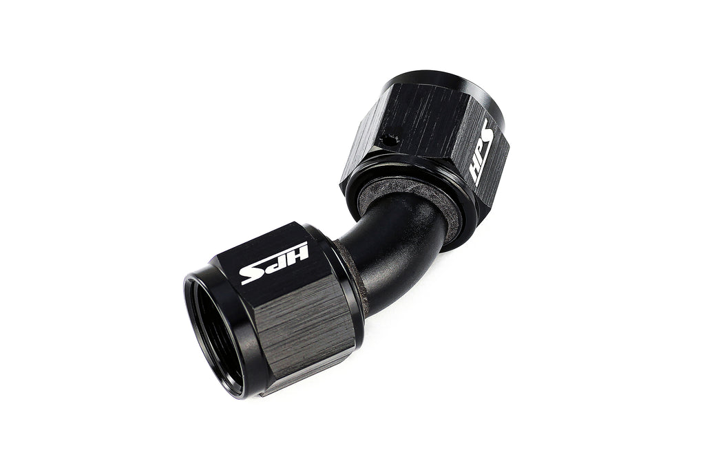 HPS Performance 45 Degree Female AN -8 Swivel Coupler AN9451-08