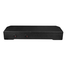Load image into Gallery viewer, DS18 4 x 8in Forward Firing Underseat Ported Box Subwoofer Enclosure -Black Spray Liner Paint Finish