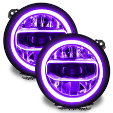 Load image into Gallery viewer, Oracle Jeep Wrangler JL/Gladiator JT RGB+W Headlight DRL Upgrade Kit - ColorSHIFT SEE WARRANTY